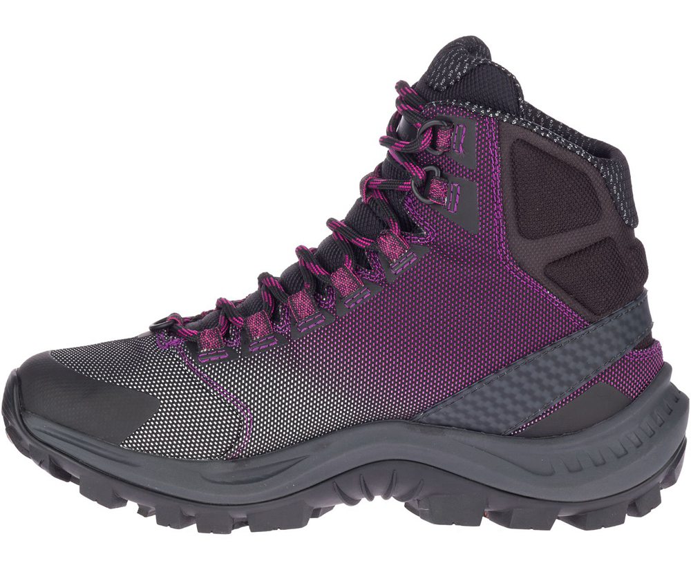 Merrell Boots Black/Purple - Thermo Cross 2 Mid Waterproof - Womens 31SODGZVH